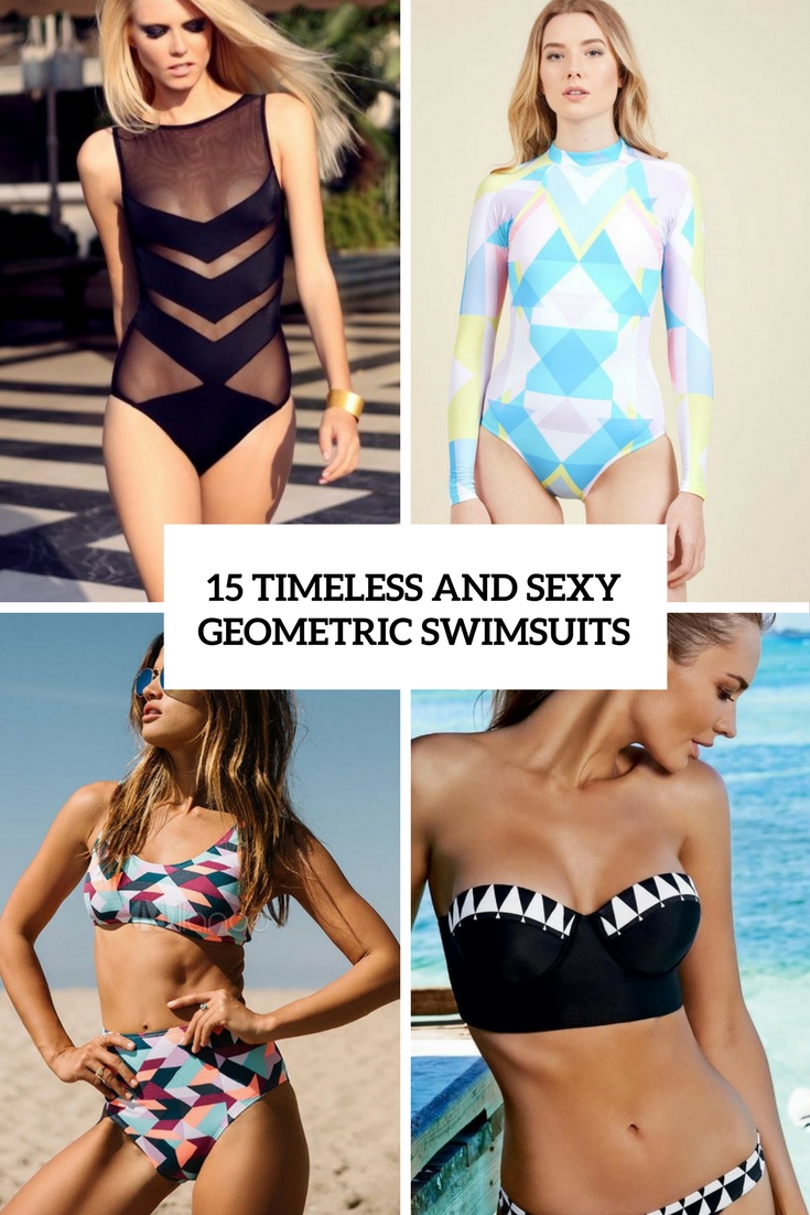 timeless and sexy geometric swimsuits cover