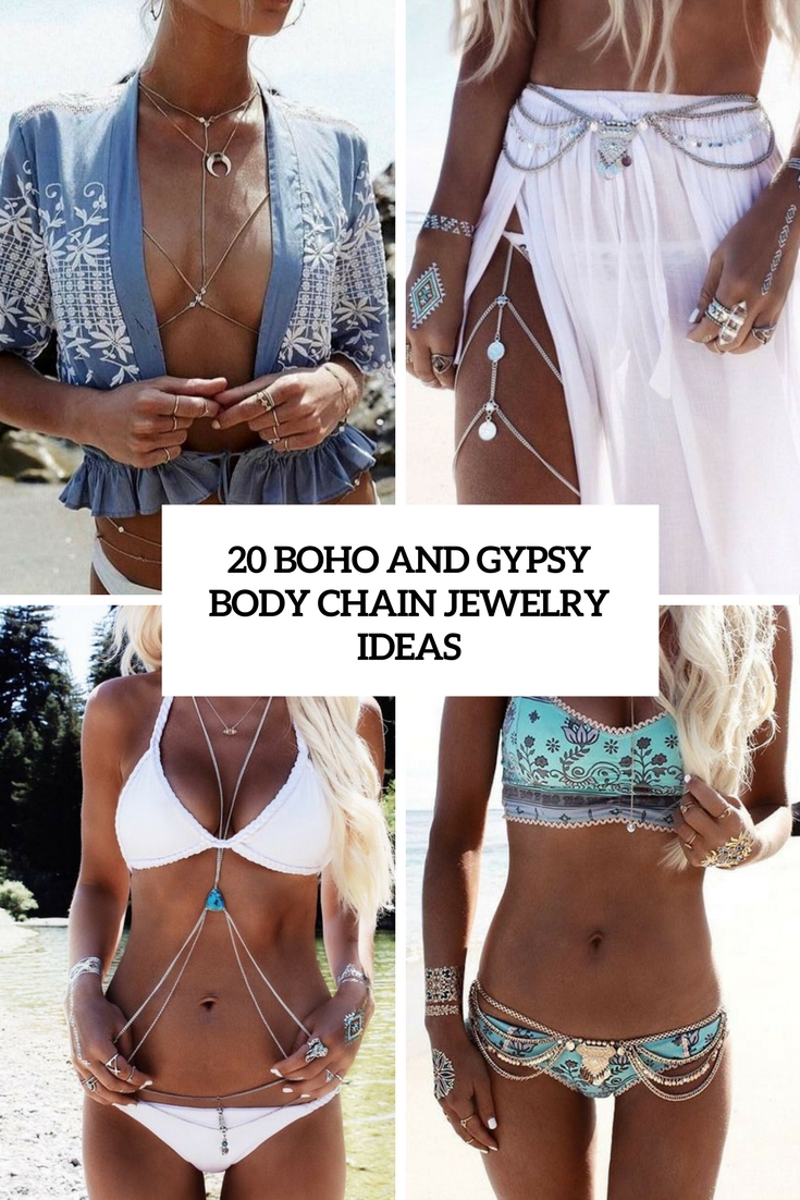 boho and gypsy body chain jewelry ideas cover