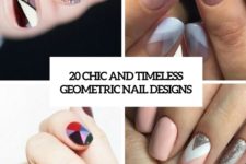 20 chic and timeless geometric nail designs cover