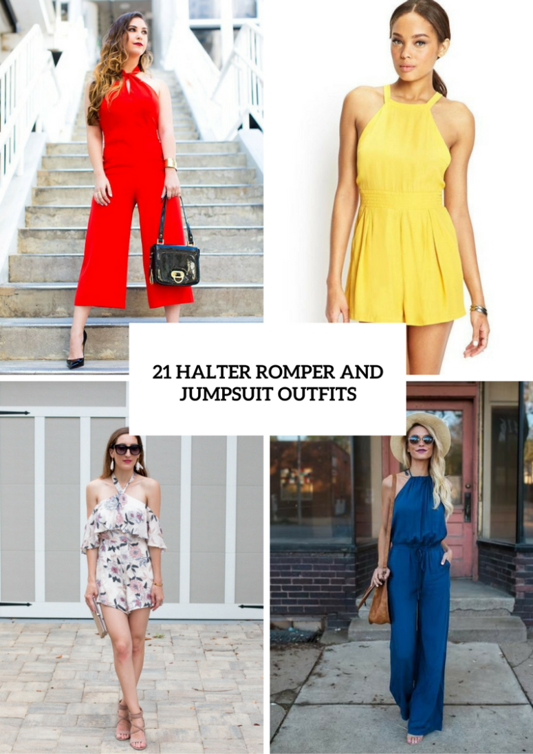 21 Halter Romper And Jumpsuit Outfits