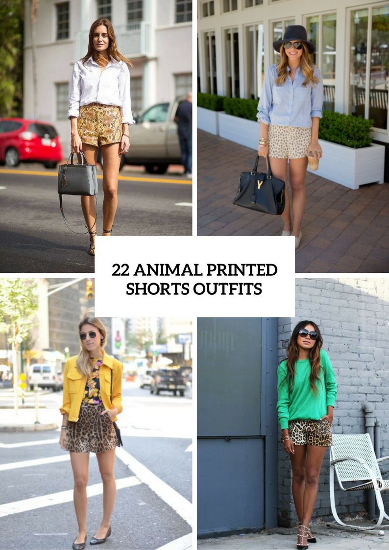 Animal Print Shorts Outfits To Repeat