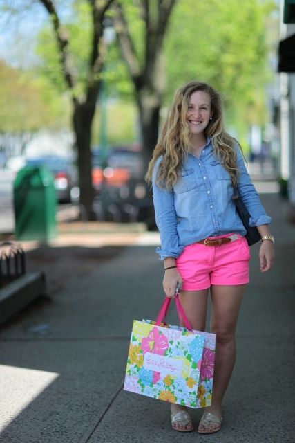 Hot Pink Shorts Outfits For Women (34 ideas & outfits)