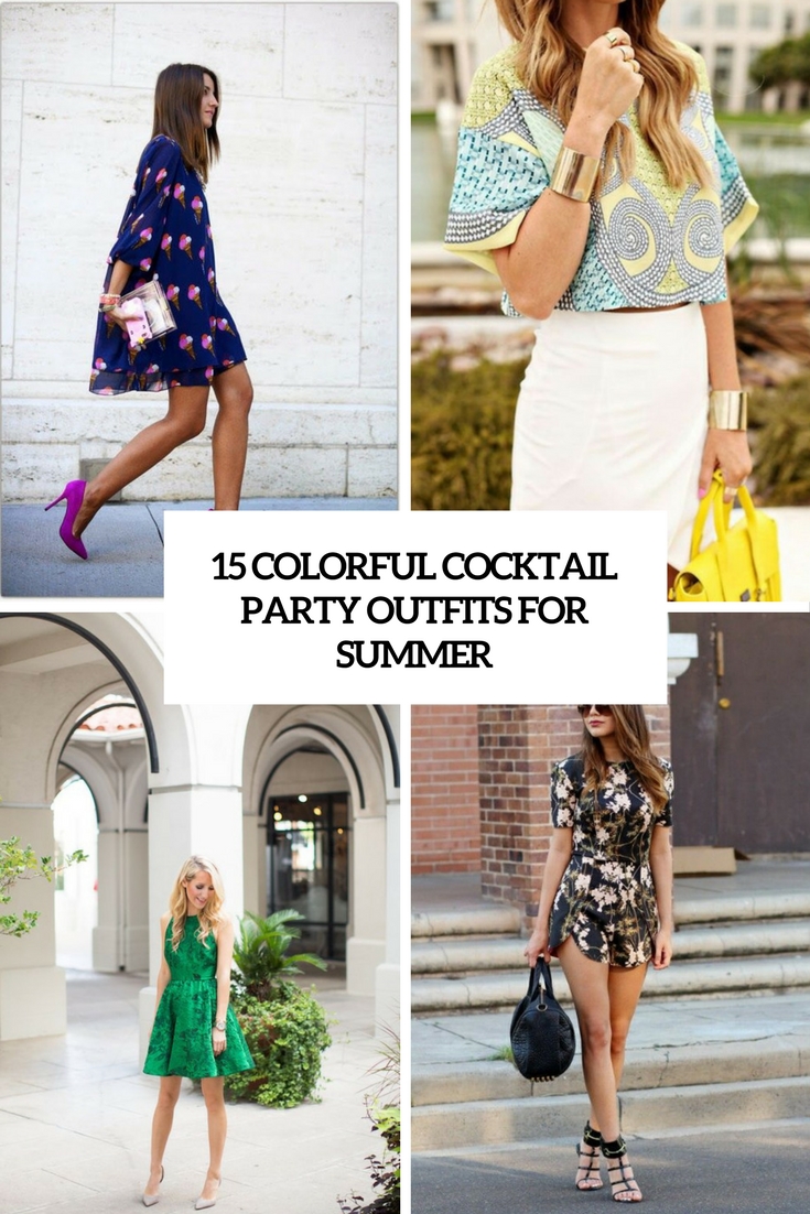 colorful cocktail party outfits for summer cover