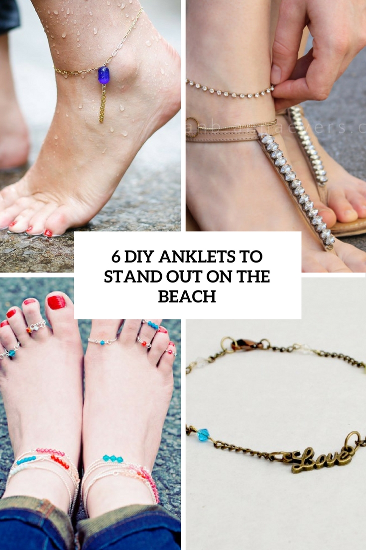 diy anklets to stand out on the beach cover