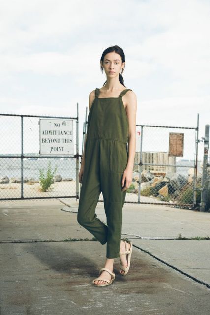 Discover more than 153 olive green jumpsuit outfit latest -  tnbvietnam.edu.vn