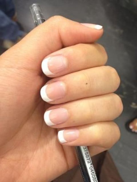 French manicure is classics for any nail shape