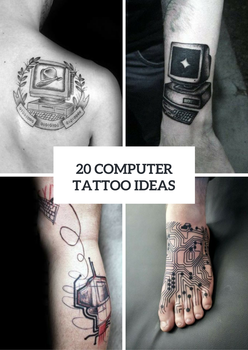 Men Computer Tattoo Ideas To Repeat