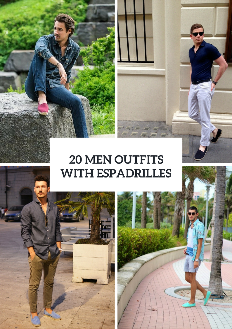 Summer Men Outfits With Espadrilles