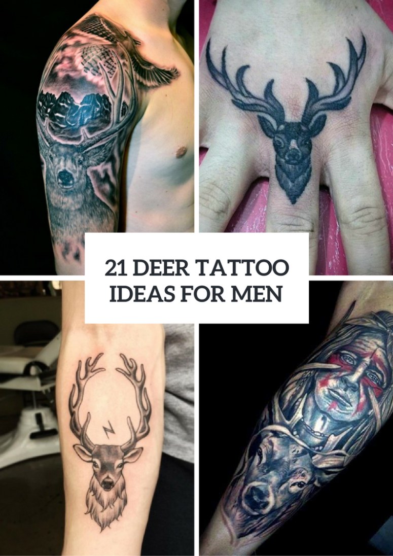 21 Men Deer Tattoo Ideas To Try - Styleoholic