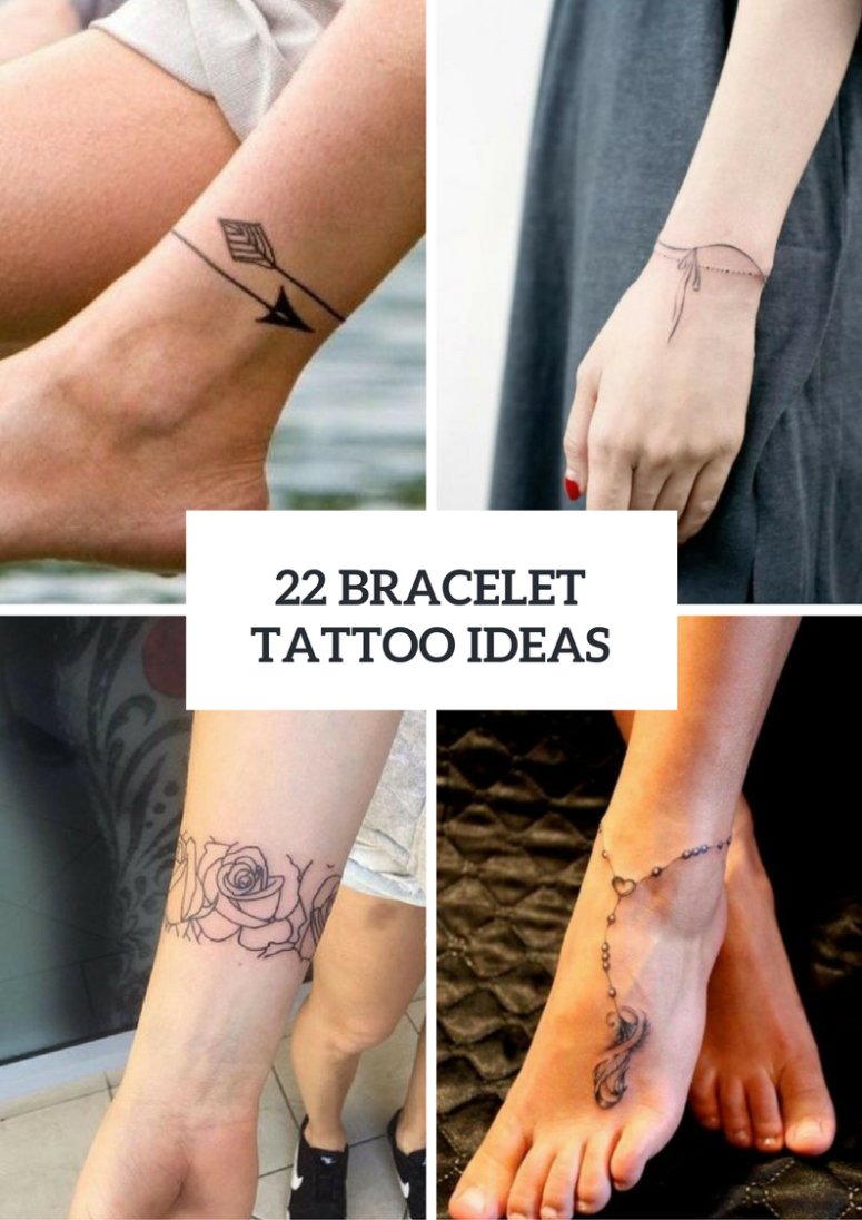22 Bracelet Tattoo Ideas For Women