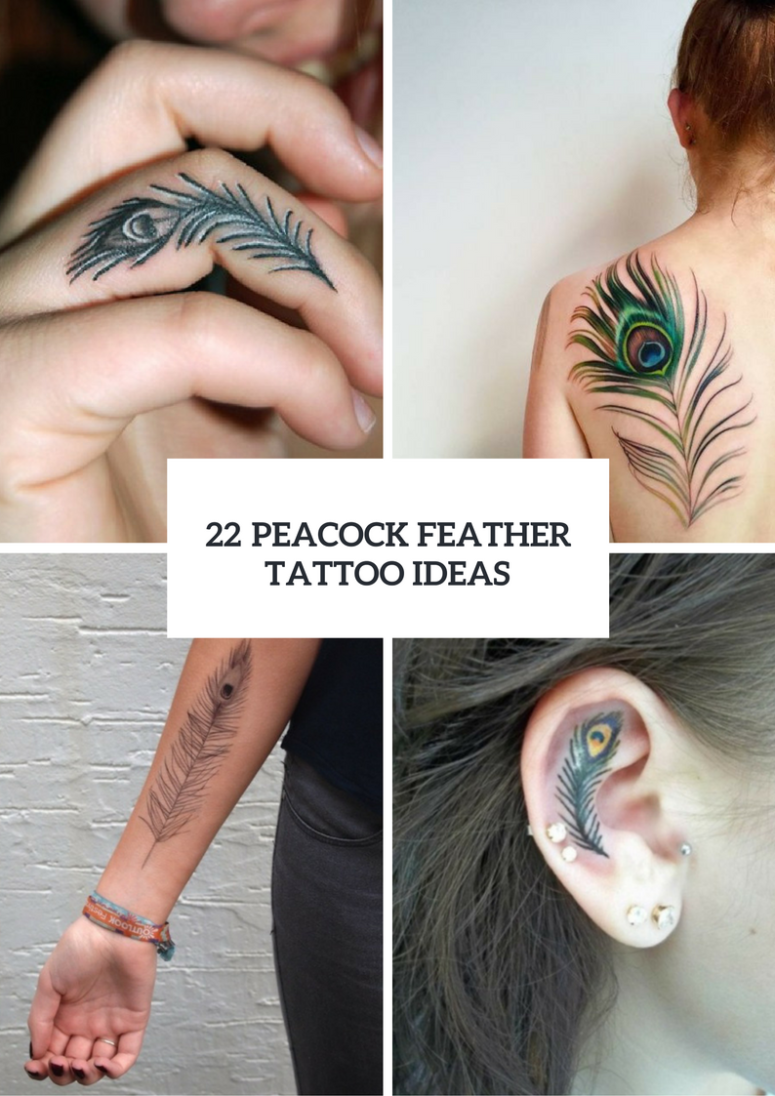 22 Women Peacock Feather Tattoo Ideas To Try