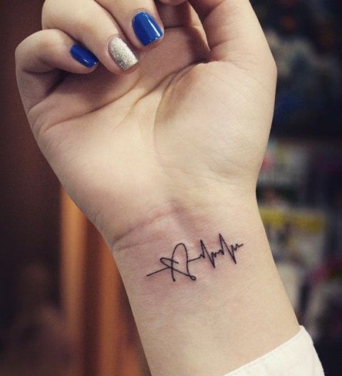 50 Heartbeat Tattoo Designs For Men  Electronic Pulse Ink Ideas