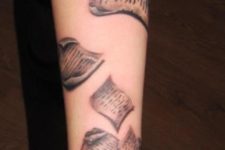 Book with sheets tattoo