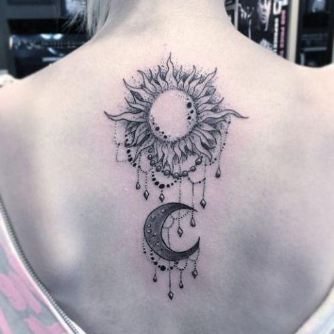 Sun and Moon Spine Tattoo: 7 Beautiful Ideas You'd Love - Tattoo Build