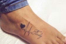 family foot tattoo