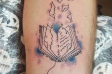 Open book tattoo