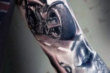 Realistic tattoo on the arm