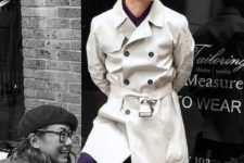 08 a gorgeous white trench is a timeless solution for any man