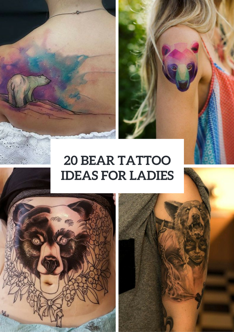 Bear Tattoo Ideas For Girls To Repeat