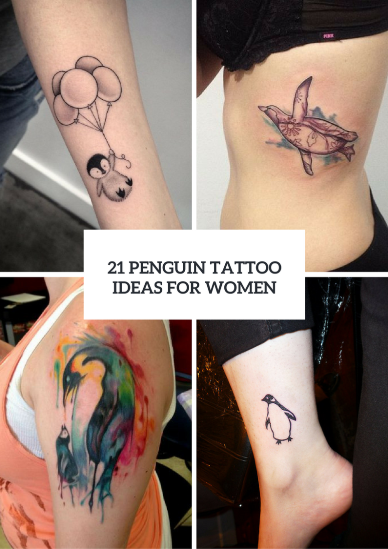 Leuke Pinguïn Tattoo ideeën voor dames