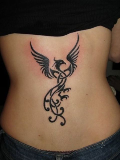 Girl phoenix tattoo 35+ Phoenix