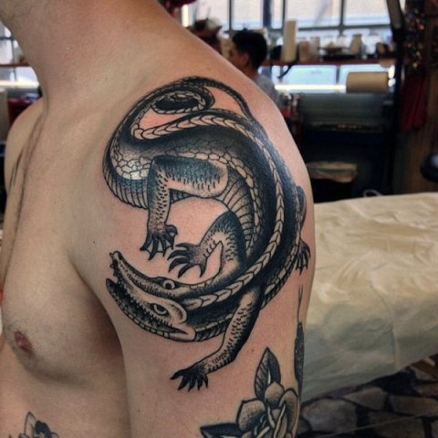 20 Alligator Tattoo Ideas For Men To Try - Styleoholic
