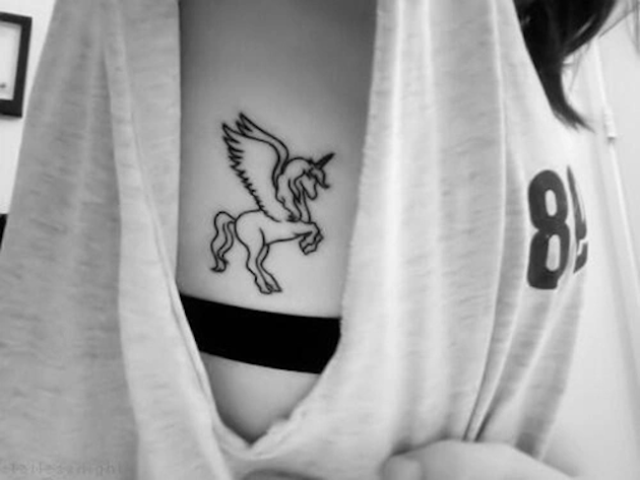 Aggregate 98+ about simple unicorn tattoo super cool .vn