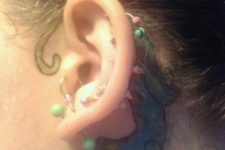 Cool tattoo behind the ear