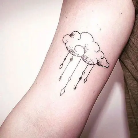 Learn 96+ about cloud and rain tattoo super hot .vn