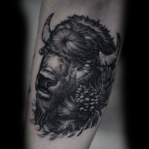 50 Beautiful Bison Tattoo Designs With Meanings For Animal Lovers  Tattoo  Twist