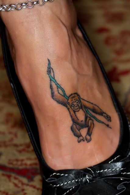 Small tattoo on the foot
