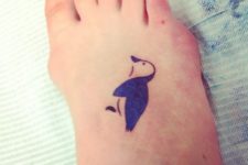 Tiny tattoo on the foot