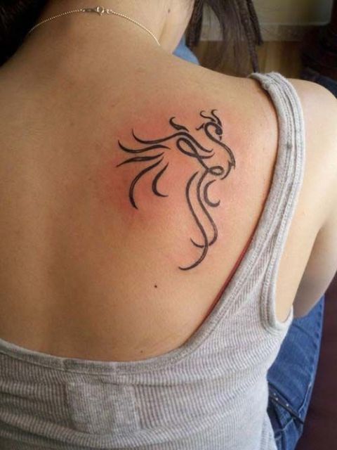 Red Phoenix Tattoo on Back | TikTok