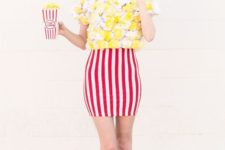 fun popcorn girl’s costume