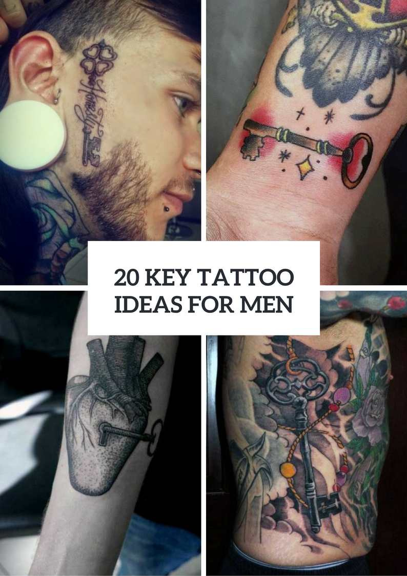 Picture Of Awesome Key Tattoo Ideas For Men