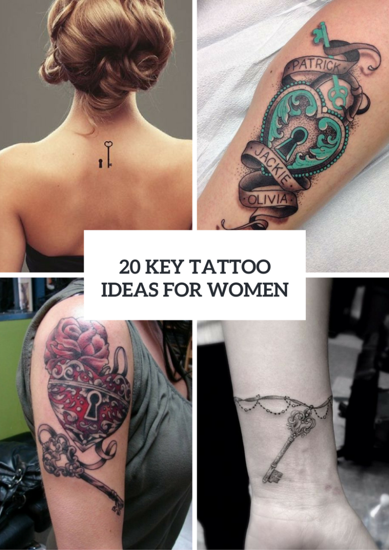 20 Charming Key Tattoo Ideas For Women