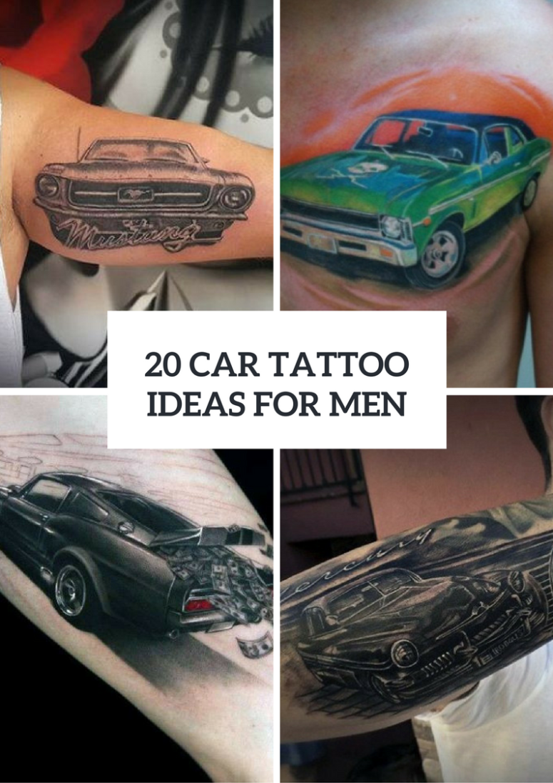 Original Car Tattoo Ideas For Men