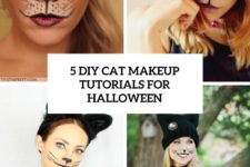 5 diy cat makeup tutorials for halloween cover