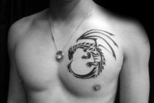 Awesome tattoo on the chest