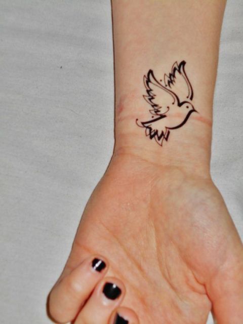 Tattoos little dove Stunning Small