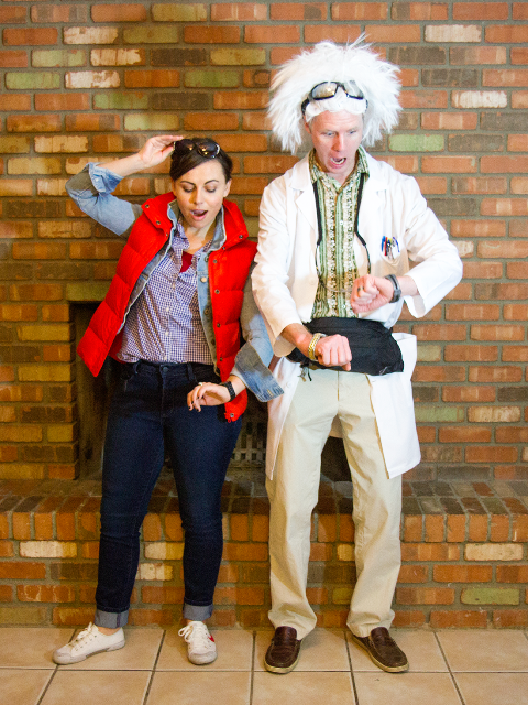 Emmett Brown costume from Back to the Future movie