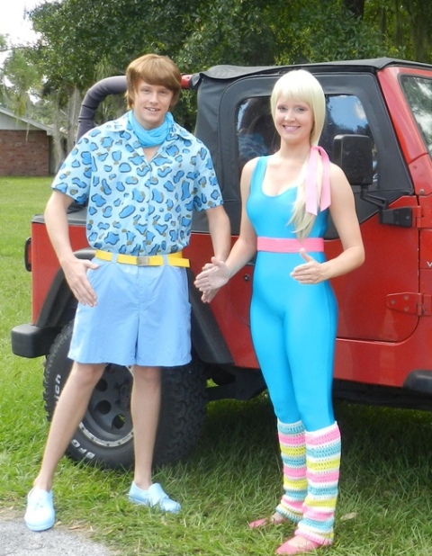 Ken and Barbie couple costumes for Halloween