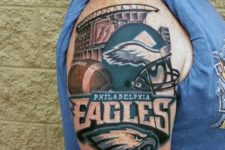 Philadelphia eagles logo tattoo