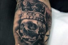 Scary tattoo on the arm