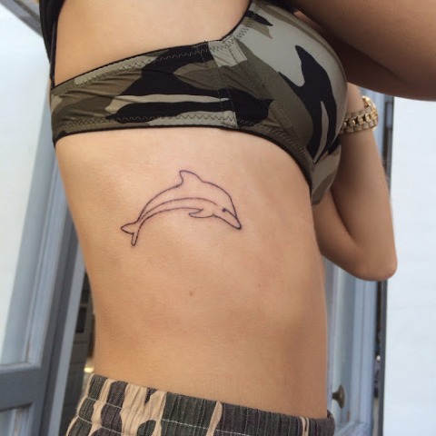 Simple tattoo on the side