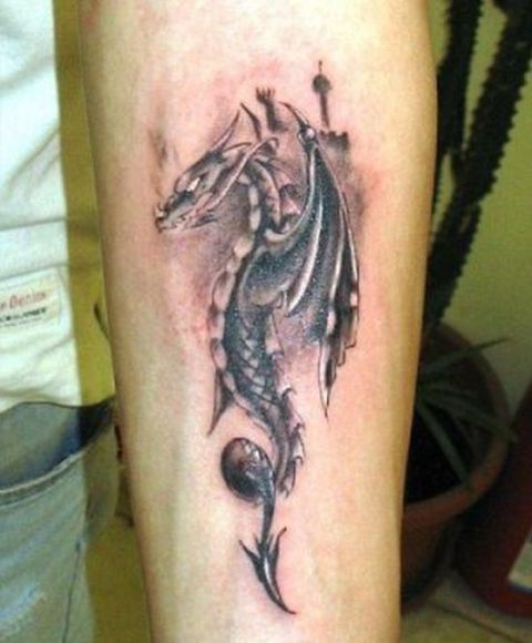 60 Tribal Dragon Tattoo Designs For Men - Mythological Ink Ideas
