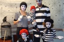mime family costumes for Halloween