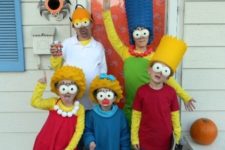 The Simpsons family costumes