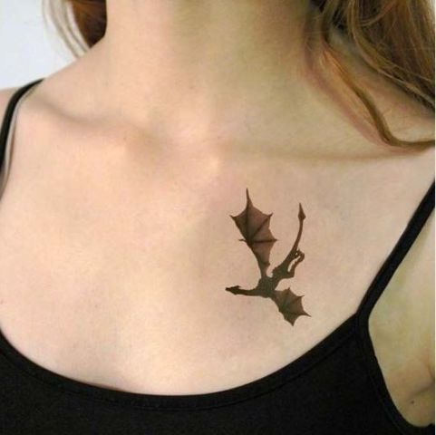 Buy Supperb® Temporary Tattoos 10 Small Black Small Dragons Online in India  - Etsy
