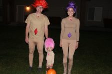 Troll costumes for whole family